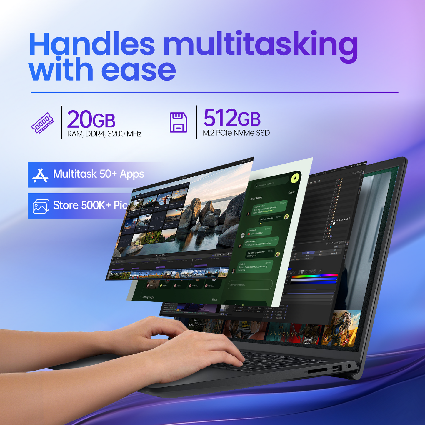 Dell 15 Touchscreen Laptop, AMD Ryzen 7 7730U (Beats i7-1355U), 20GB RAM, 512GB NVMe SSD, Windows 11 Pro, 15.6" FHD IPS, Copilot AI, Type-C, HDMI, Black, 2026 Model